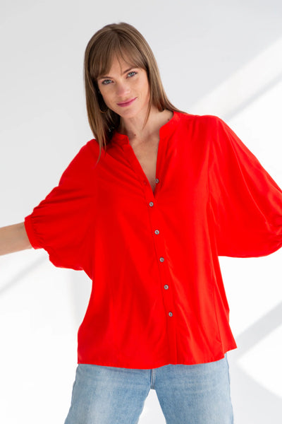 Kinda Gabi Blouse Red