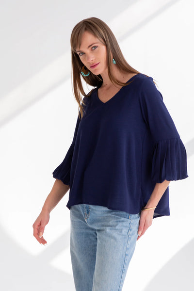 Kinda Diane Blouse Dark Navy