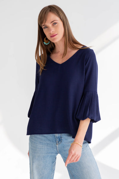 Kinda Diane Blouse Dark Navy