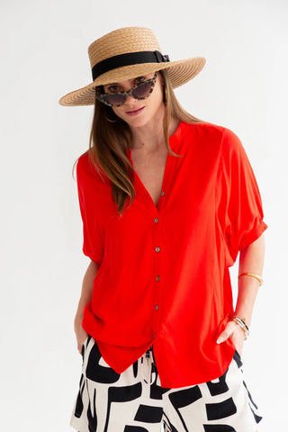 Kinda Gabi Blouse Red