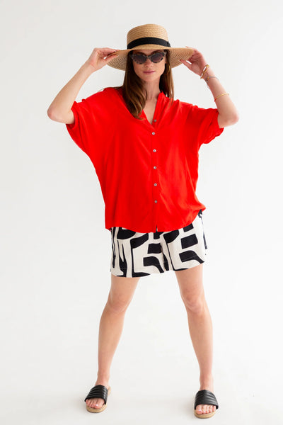 Kinda Gabi Blouse Red