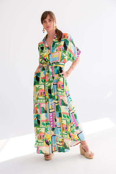 Kinda Kate Dress Toucan Print