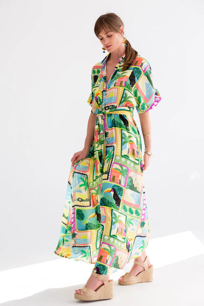 Kinda Kate Dress Toucan Print