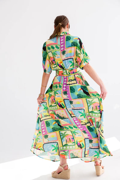 Kinda Kate Dress Toucan Print