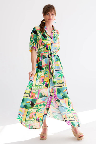 Kinda Kate Dress Toucan Print