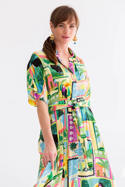 Kinda Kate Dress Toucan Print