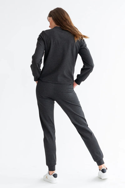 Kinda The Track Pants Black Melange