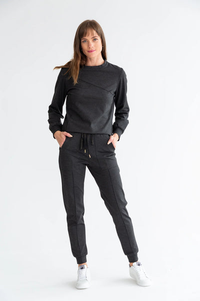 Kinda The Track Pants Black Melange