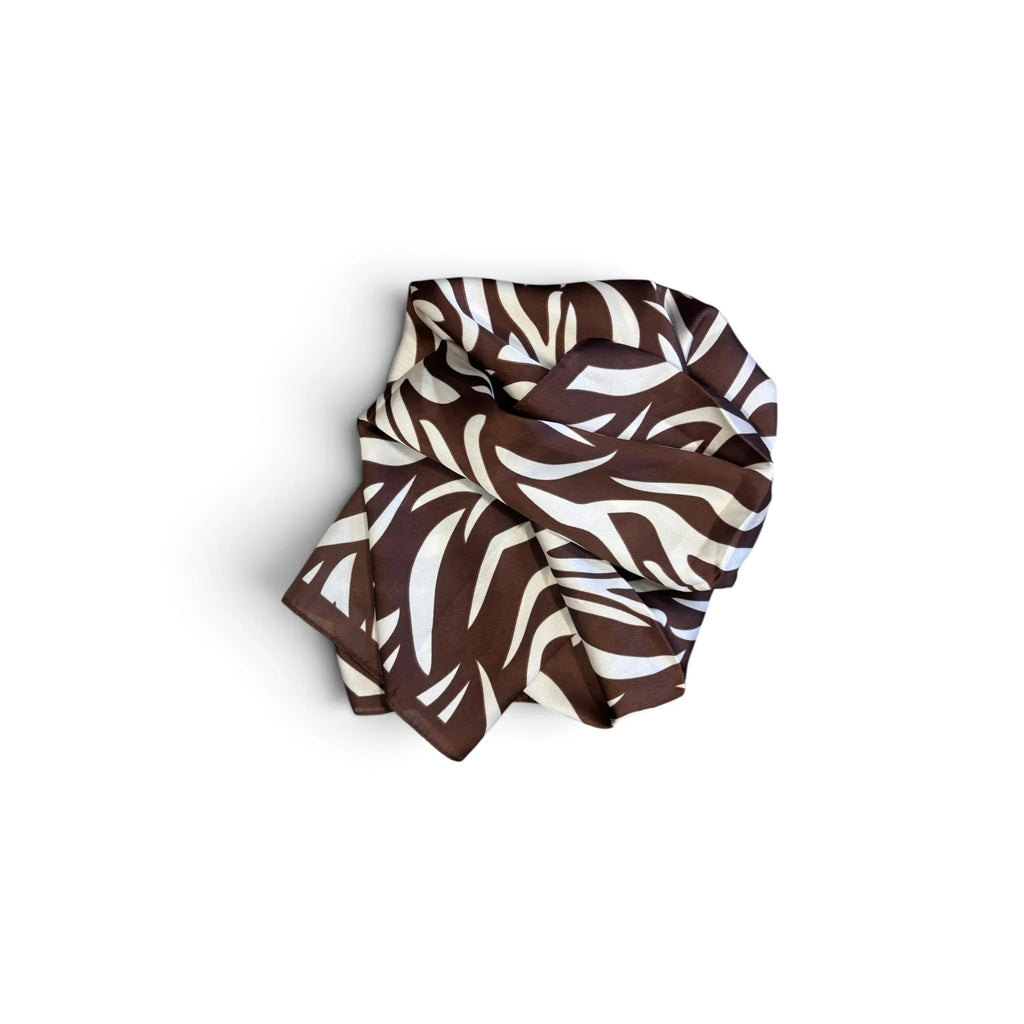 Abstract Zebra Scarf Dark