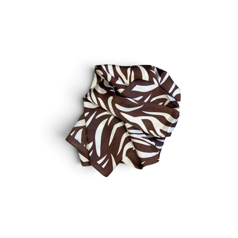 Abstract Zebra Scarf Dark