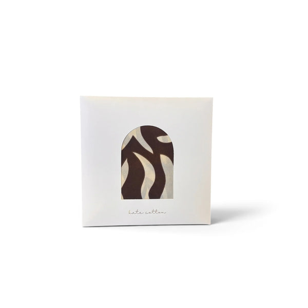 Abstract Zebra Scarf Dark
