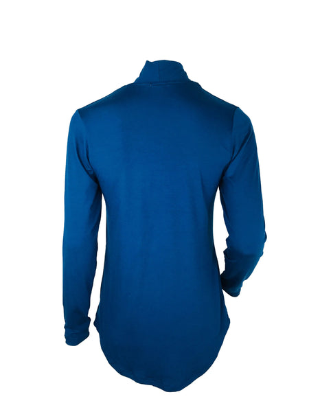 Shawl Neck Long Sleeve Top – Indigo Bay