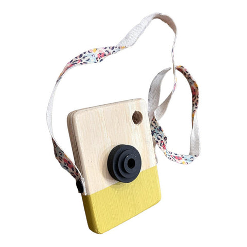 Kids Wooden Camera - Tumbleweed Yellow