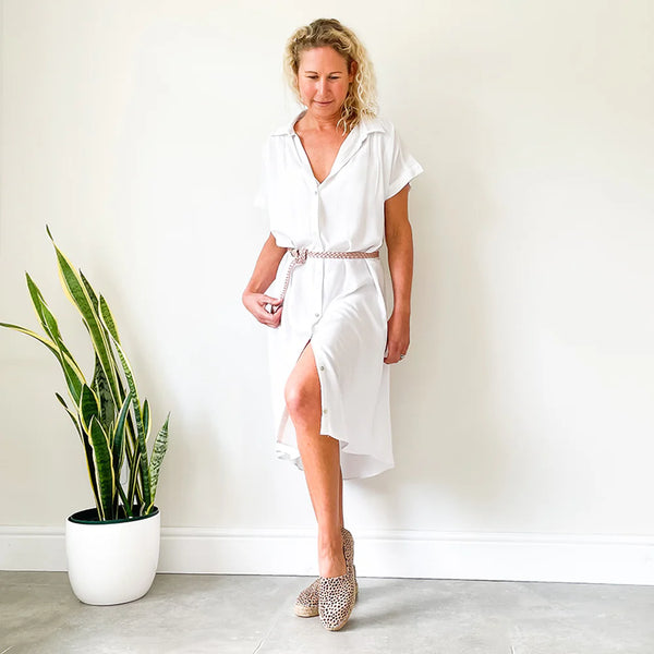 SALE Oversized Shirt Dress - White (ONLY IN SMALL)