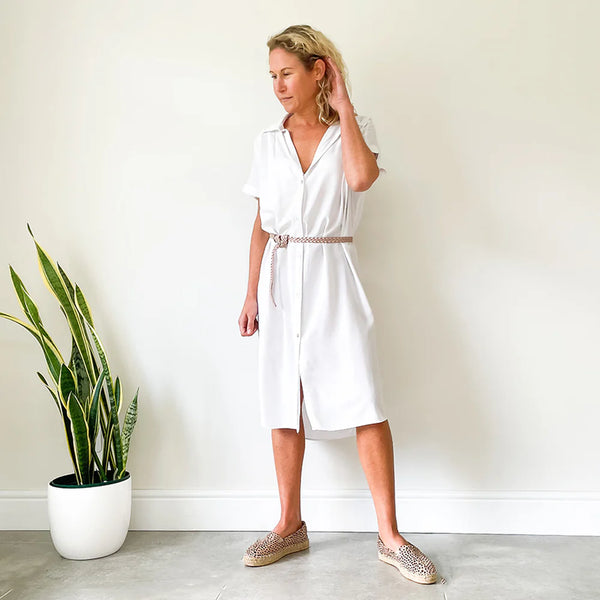 SALE Oversized Shirt Dress - White (ONLY IN SMALL)