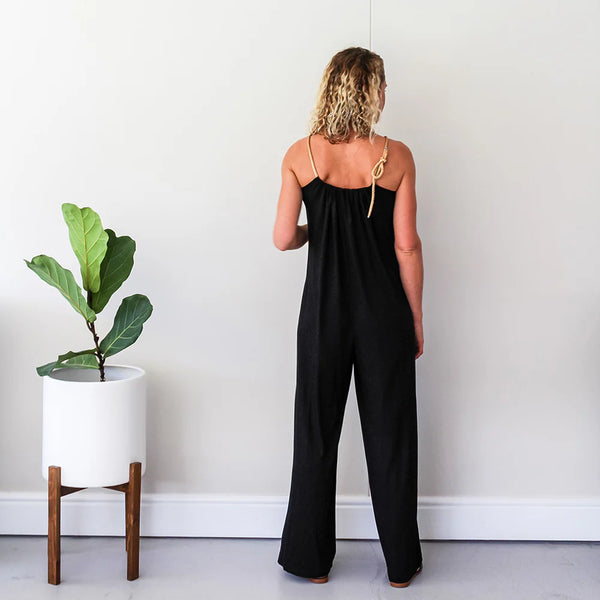 SALE Maxi Rope Jumpsuit - Black or Navy (ONLY IN SMALL & MEDIUM)