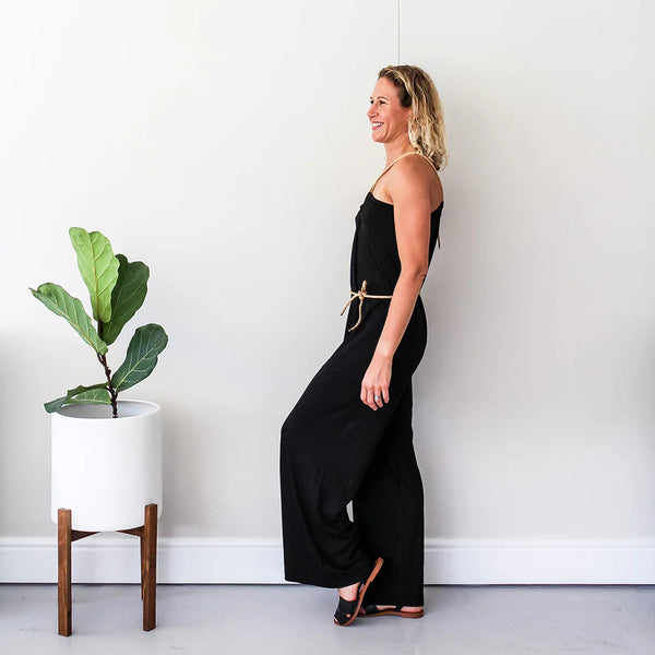 SALE Maxi Rope Jumpsuit - Black or Navy (ONLY IN SMALL & MEDIUM)