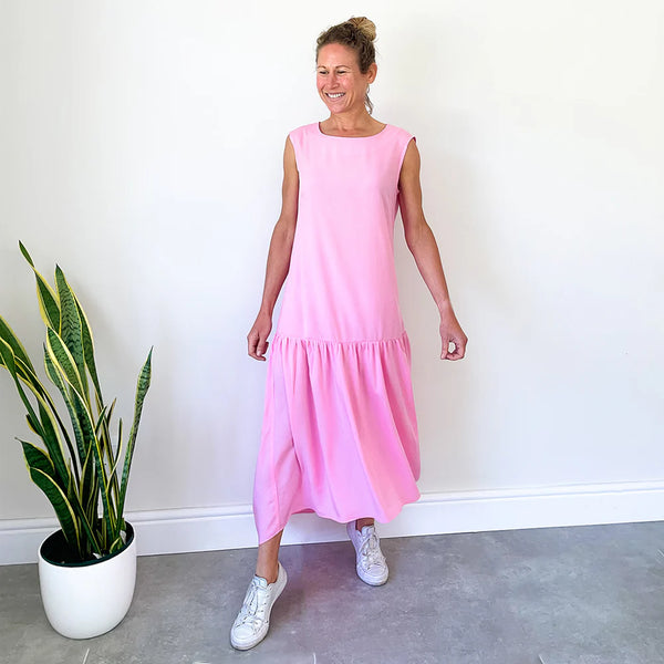 SALE Dress with Full Hem - Pink (ONLY IN MEDIUM)