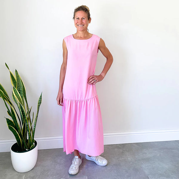 SALE Dress with Full Hem - Pink (ONLY IN MEDIUM)