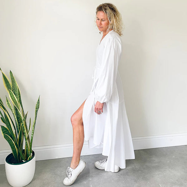 SALE Wrap Dress - White