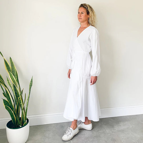 SALE Wrap Dress - White