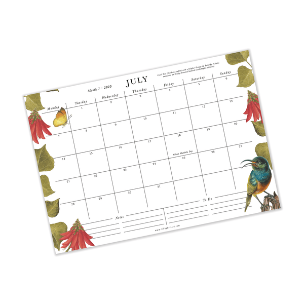 2025 Medium A4 Deskpad Calendar