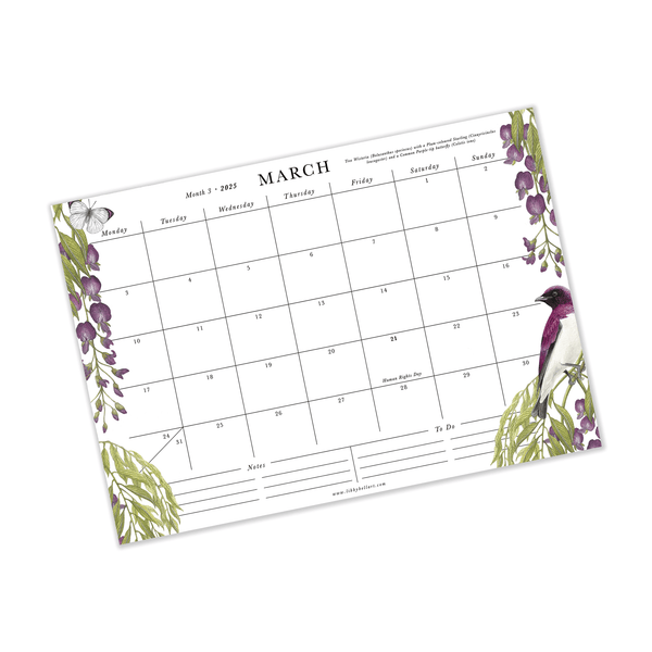 2025 Medium A4 Deskpad Calendar