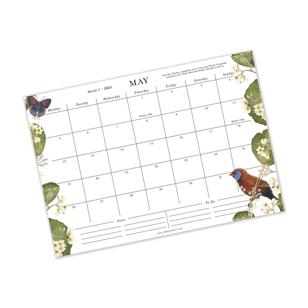 2025 Medium A4 Deskpad Calendar