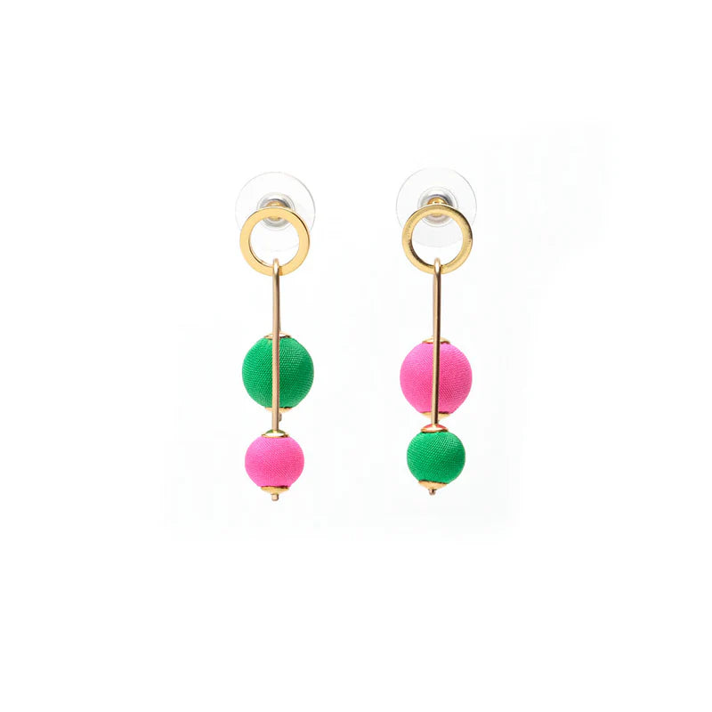 Libra Balls Gold - Pink Green