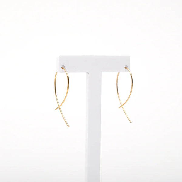 Loop Earrings Mid - silver, gold or rose gold