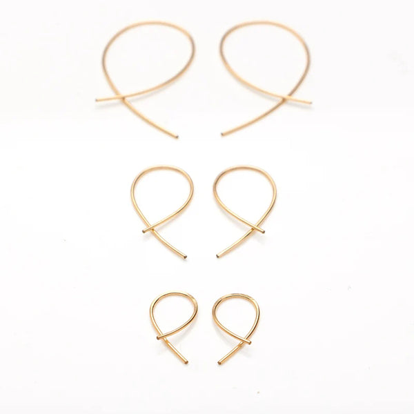 Loop Earrings Mini - silver, gold or rose gold