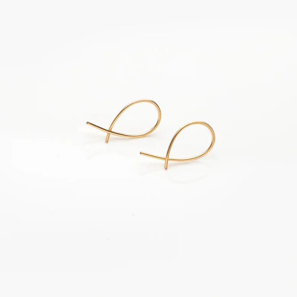 Loop Earrings Mini - silver, gold or rose gold