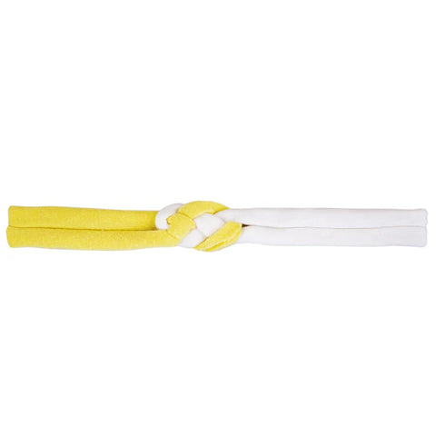 Myang Knotted Headband / Girls - Lemon and White