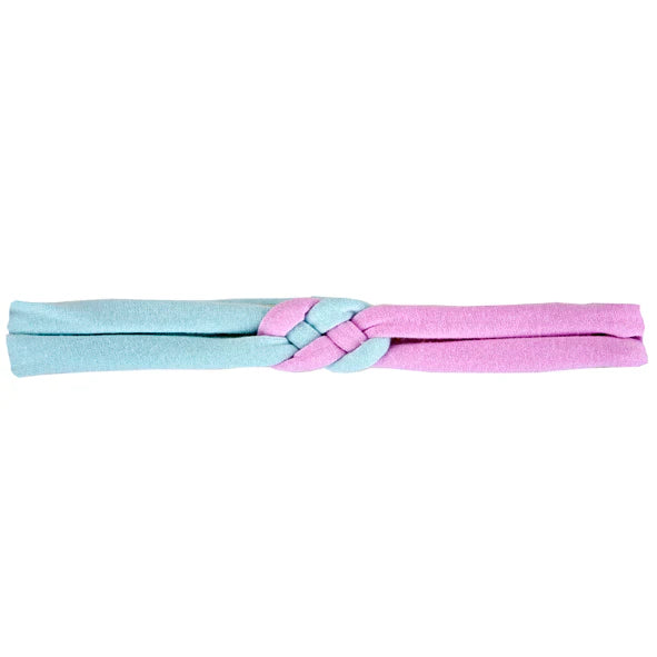 Myang Knotted Headband / Girls - Sky Blue and Pink