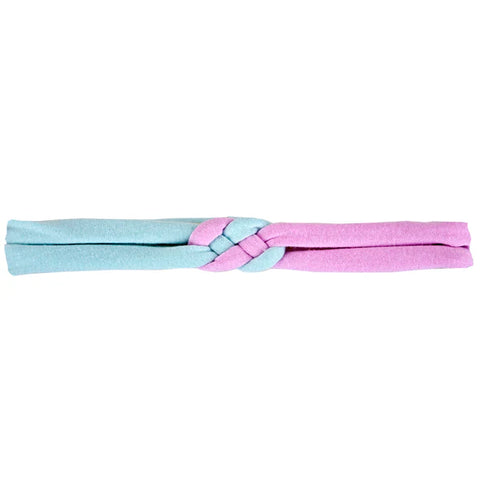 Myang Knotted Headband / Girls - Sky Blue and Pink