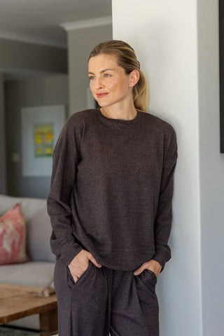 Julita - Super Soft Cut & Sew Styles Top, Chocolate