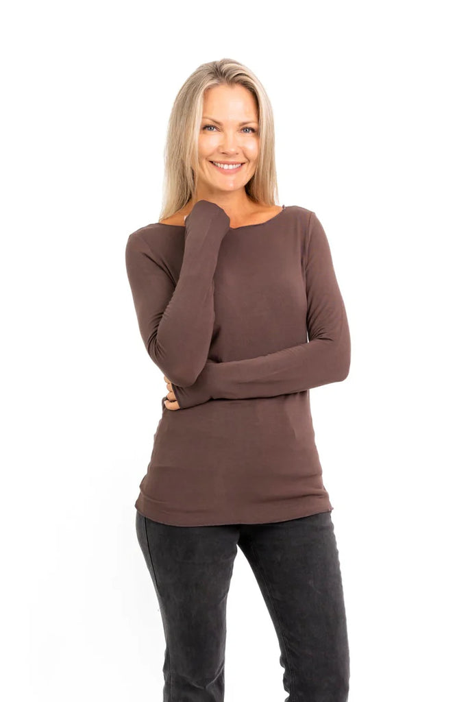 Oakland - Raw Edge Soft Touch Tee - Brown