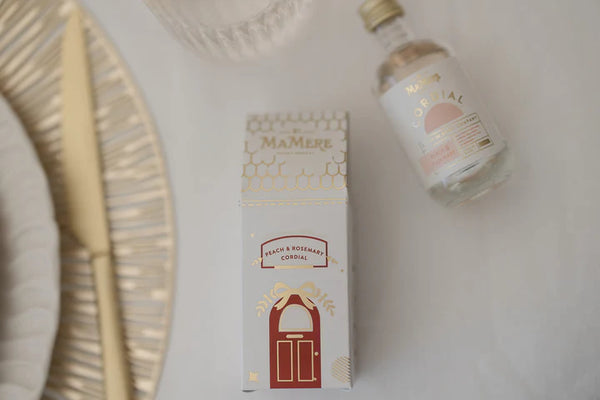 Mamere Mini Festive house Red & Gold - Mini Peach Cordial