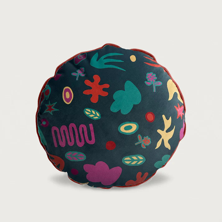 Boemo Diale Icons Teal Macaron Velvet Cushion