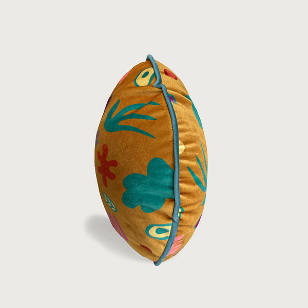 Boemo Diale Icons Ochre Macaron Velvet Cushion