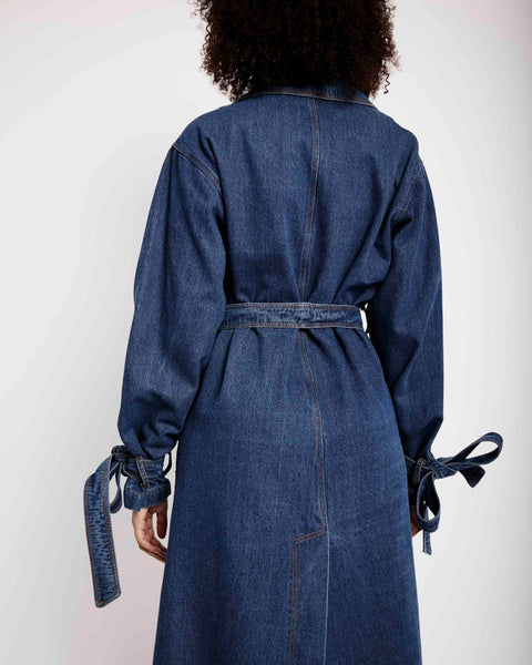 SALE Trench in Medium Wash Denim - SIZE 34 & 36