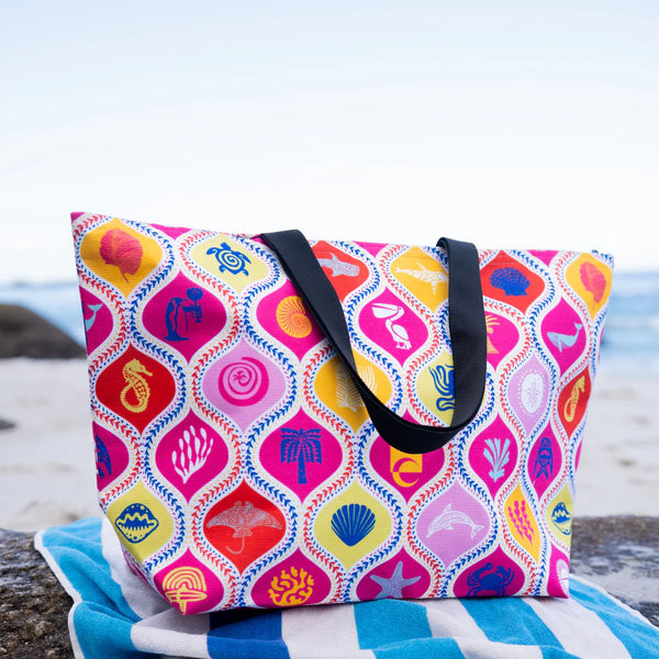 Beach Bags (Insulated) / Africa Deep (Hot Pink)