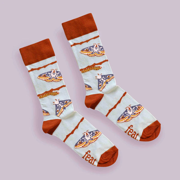 Ladies’ Emperor Moth socks