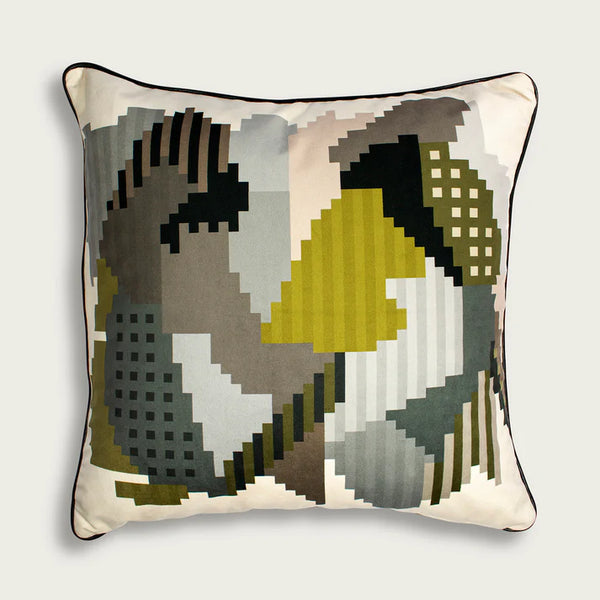 Mrs + Mr Luke Leopard Velvet Scatter Cushion