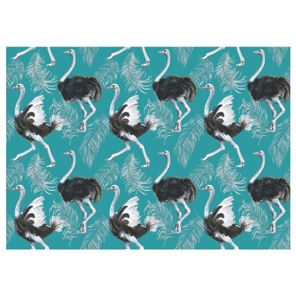 Paper Placemats - Ostrich