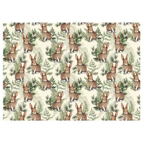 Paper Placemats - Brown Bunnies