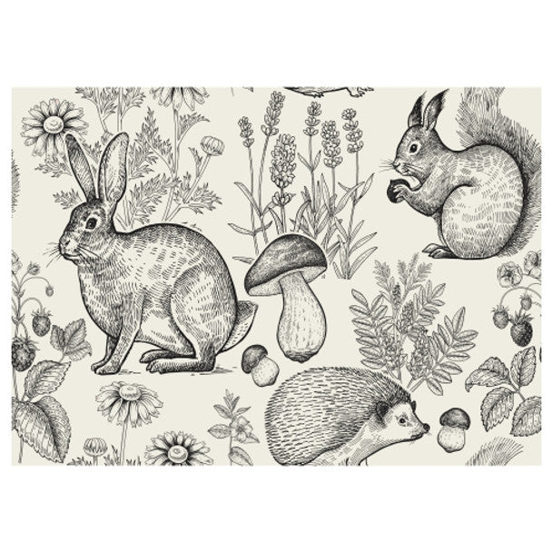 Paper Placemats - Black Forest Animal