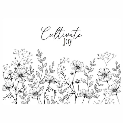 Paper Placemats - Cultivate Joy, Wild Flowers