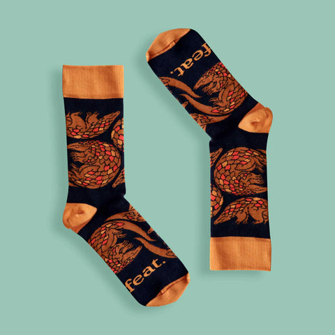 Ladies’ Pangolin socks | Scaly Anteaters