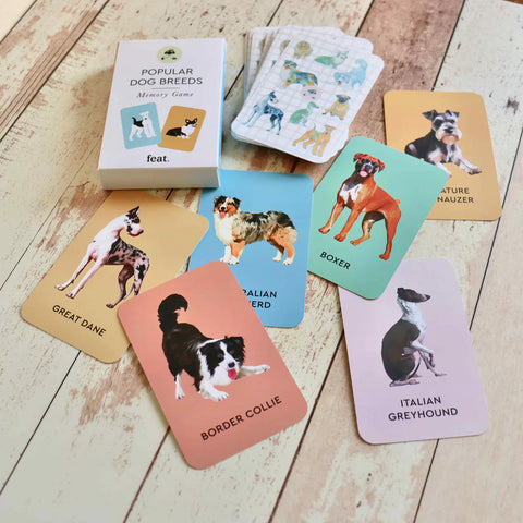 Popular Dog Breeds Memory Game